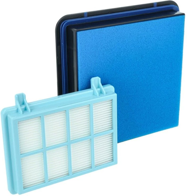 Filter-Set kompatibel mit Philips PowerPro Compact FC9328/09, FC9328/69 Staubsauger - 3x Filter (HEPA-Filter, Motorschut...