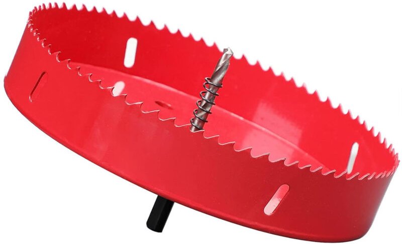 M42 Bimetall-Lochsäge mit 195 mm Schnittdurchmesser zum Schneiden von Holz, Kunststoff, Gipskarton, Gipskarton und Weich...