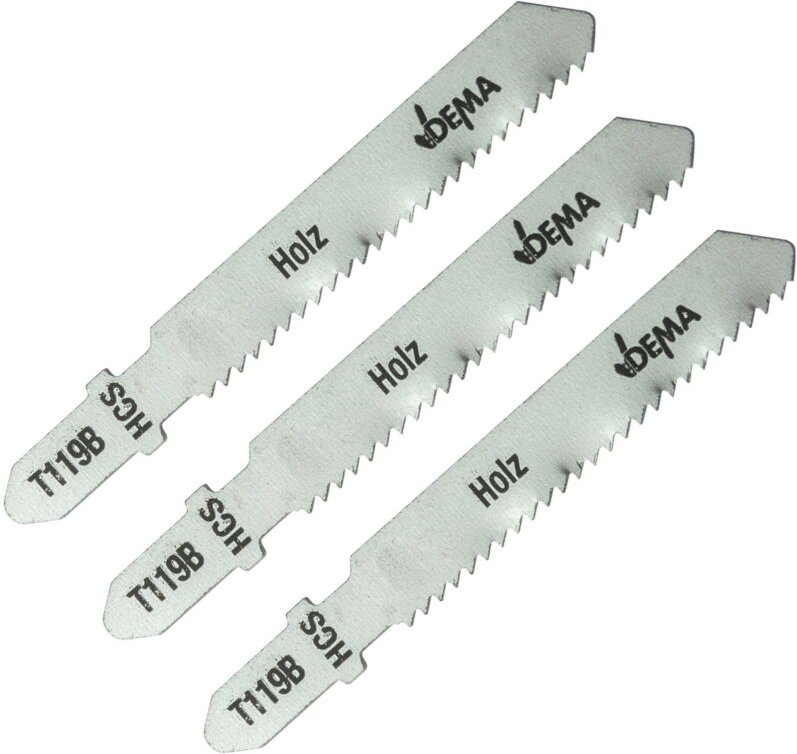 Thumbnail - Dema - Stichsägeblätter Säge Schneidblätter T-Schaft T119B für Holz Kunststoff 3er Set
