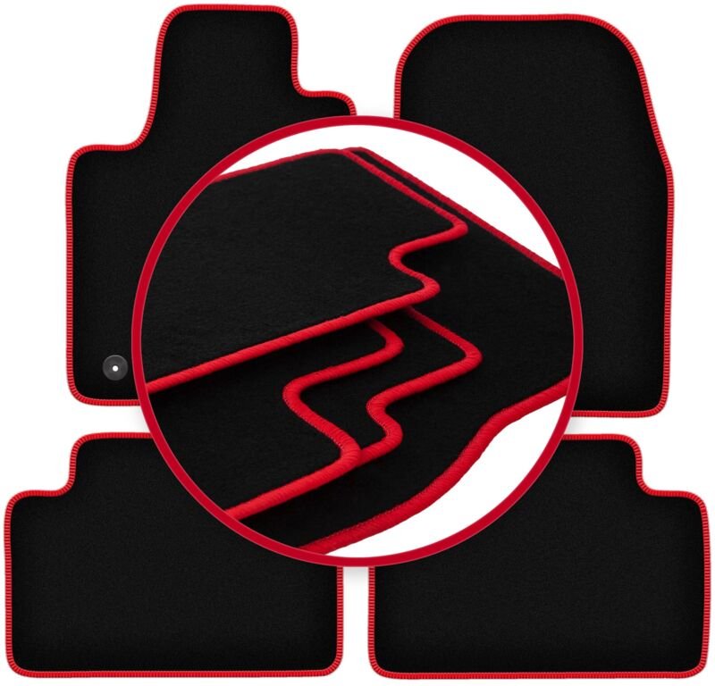 CARLUX-RED Autofußmatten für: Dodge Durango III Offroad (2010-)