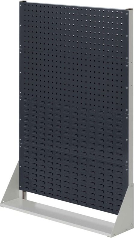 Kappes ®RasterPlan Stellwände einseitig Größe 4 - 2x Lochplatten 2x Schlitzplatten Anthrazitgrau RAL 7035