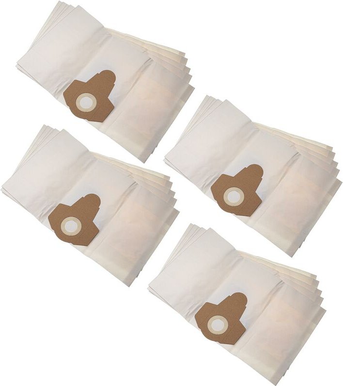 20x Staubsaugerbeutel kompatibel mit Parkside pnts 1300 C3 Staubsauger - Papier, 20 l Füllvolumen, 31cm x 18,5cm Weiss -...