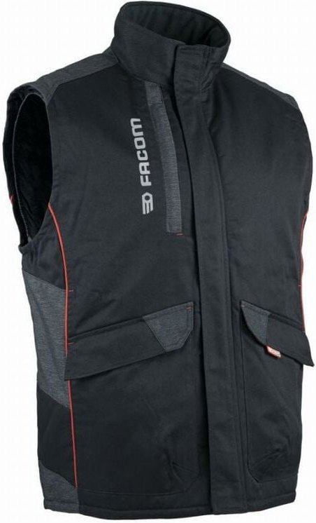 Weste Bodywarmer gesteppt Facom Track Schwarz/Rot Größe xl - FXWW5000E-XL