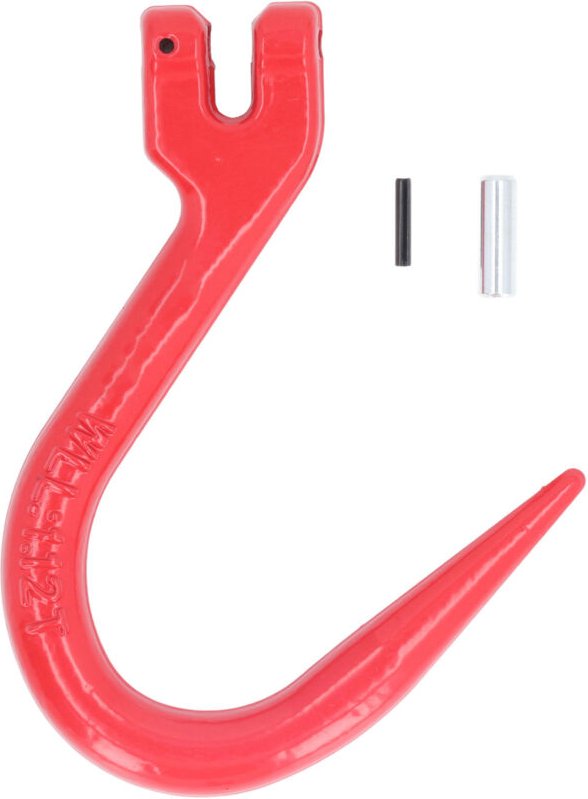 Hebehaken aus legiertem Stahl, Kette mit großer Öffnung für Hebearbeiten im Bauwesen und Anlagenbau, Tragfähigkeit 1,12 ...