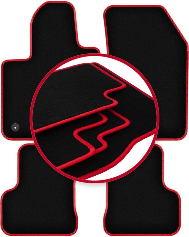 CARLUX-RED Autofußmatten für: Jeep Renegade II SUV (2018-)