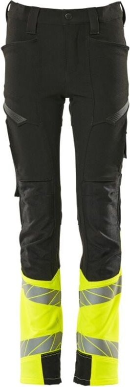 Hose für Kinder Gr. 104 schwarz/hi-vis gelb - Mascot