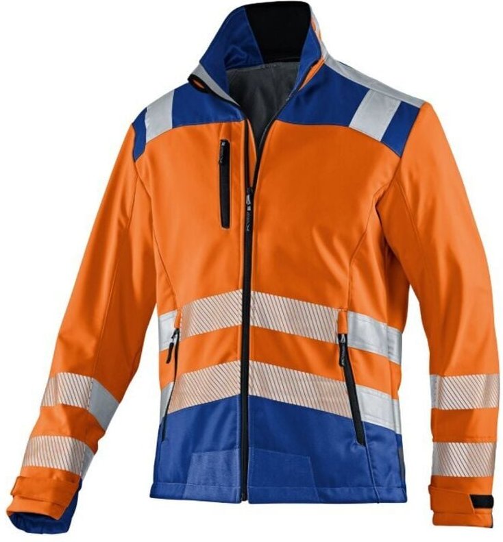 Kübler Jacke REFLECTIQ Softshell PSA 2 warnorange/kbl.blau Gr. L