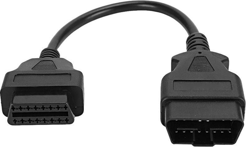 Obd 16Pin 0,3 m/0,98 Fuß männlich bis weiblicher Erweiterungskabel -Diagnoseadapteranschluss - Eosnow