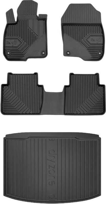 SET 77 Gummi-Fußmatten und Matte Honda CR-V 5 2016-2023 d