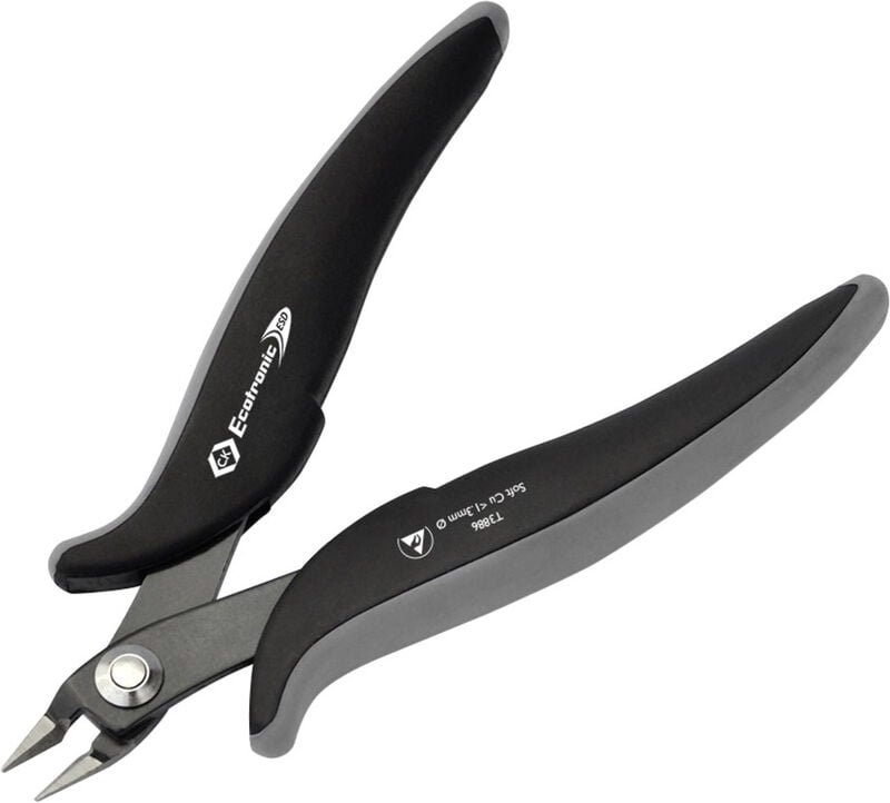 Thumbnail - C.K Ecotronic T3886 ESD Printzange ohne Facette 139 mm