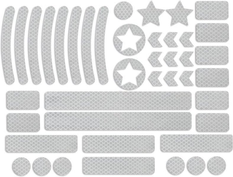 Tlily - Reflektierende Streifen Aufkleber Wasserdichte Fahrrad Band Nacht Sichtbarkeit Reflektor Streifen für Motorrad H...