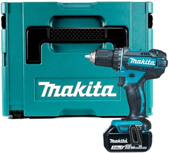 Thumbnail - Makita DDF482F1J Bohrschrauber 18V (1x 3Ah) Li-Ion + MakPac