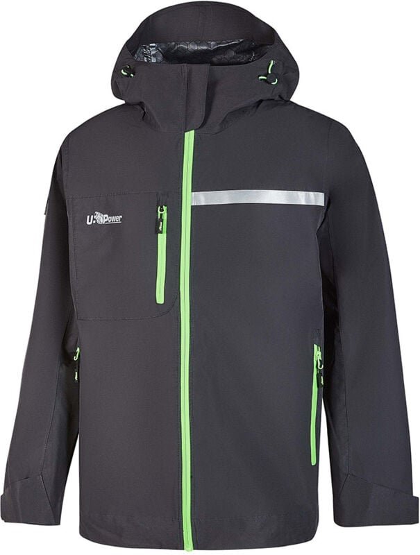 Arbeitsjacke wasserdicht TUTENDO Grau/Grün 2XL