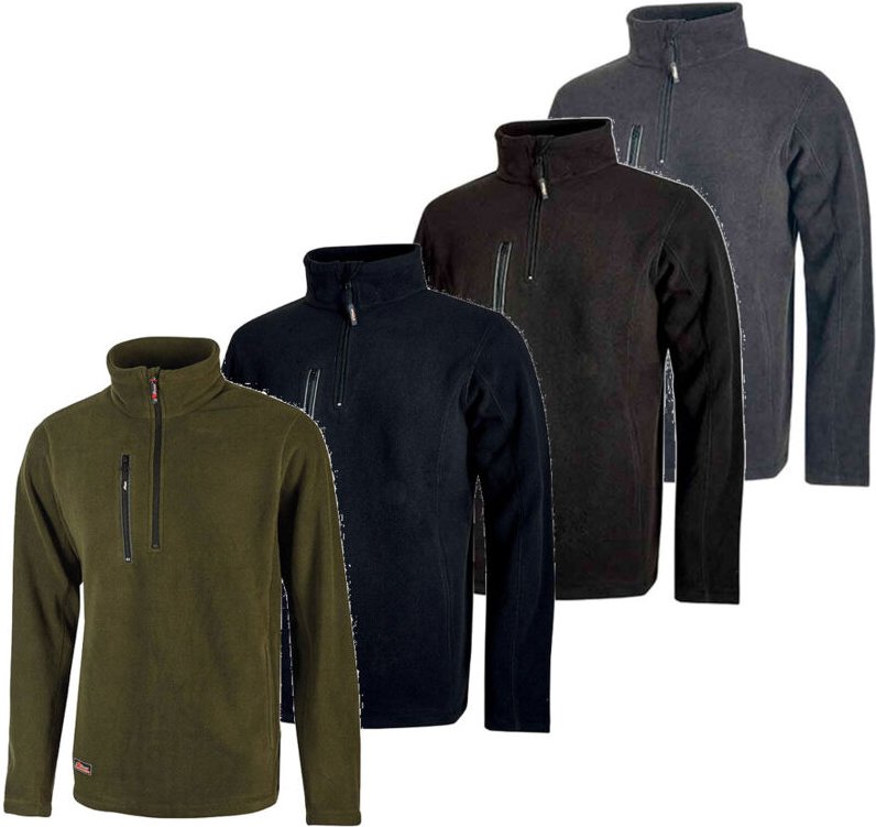 Upower Bering Arbeitvlies halber Reißverschluss - xl - Dunkelgrüne