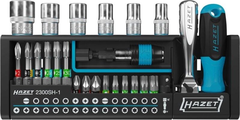 Hazet - Bit-/Steckschlüssel-Sortiment Smart Holder 2300SH-1, 39-tlg.