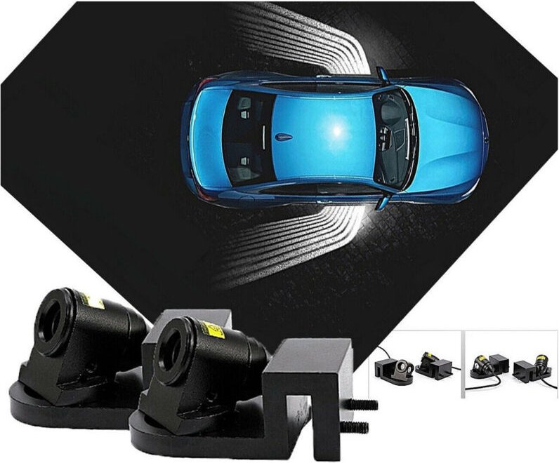 Trade Shop Traesio - Trade Shop - angel led-projektor-kit auto-vordertürbeleuchtung weisses led-licht -