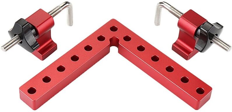 Alovez - 1 Satz L-förmiges Hilfswerkzeug für die Holzbearbeitung, Präzisions-Klemmquadrat für die Holzbearbeitung, 100 m...