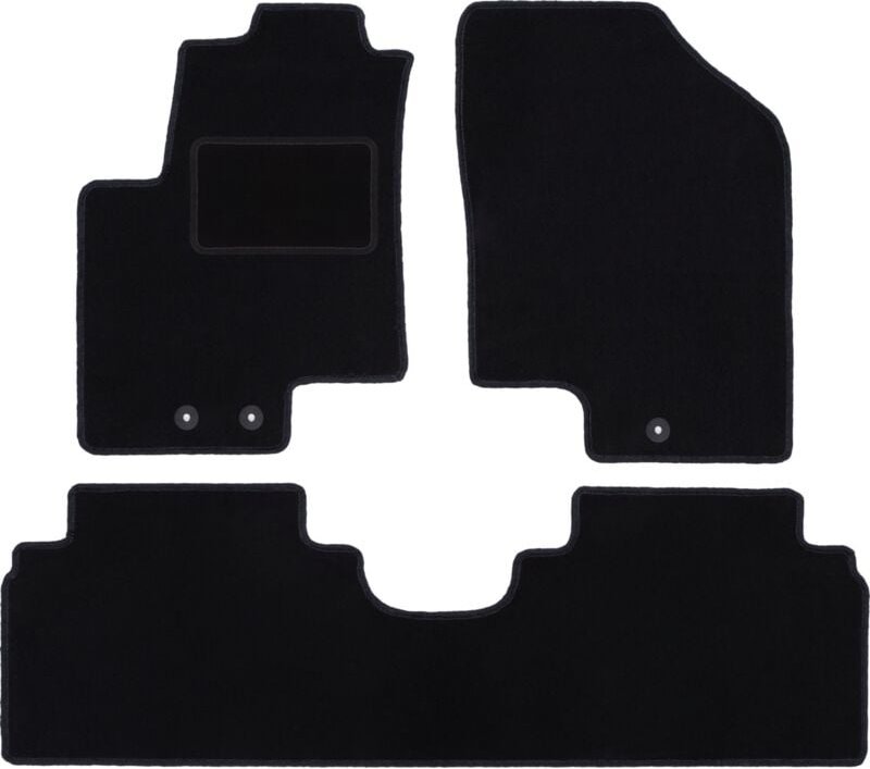 Schwarze Veloursmatten für: Hyundai ix20 Minivan (2010-2018)