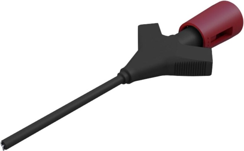 Micro-kleps rt Krokodilklemme Steckanschluss 0.64 mm Ohne Messkategorie Rot - Sks Hirschmann