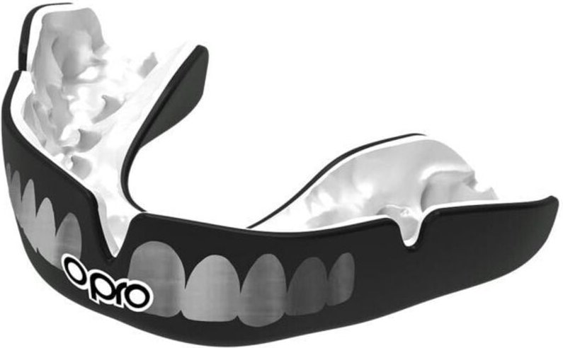 Opro Instant Custom Fit Zahnschutz Schwarz/Silber