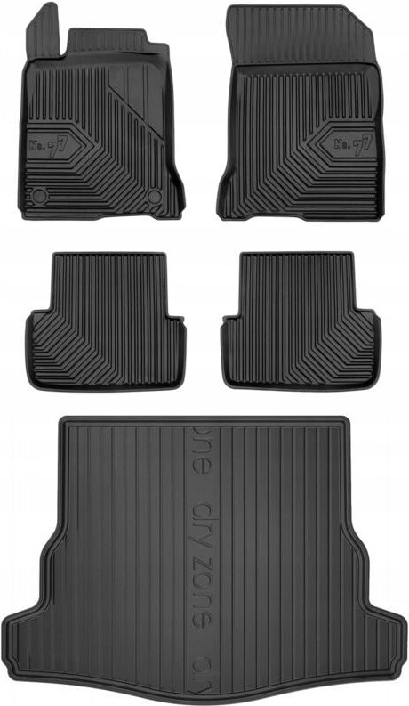 SET 77 Fußmatten und Fußmatten Renault Laguna 3 Liftback 2007-2015 zwb