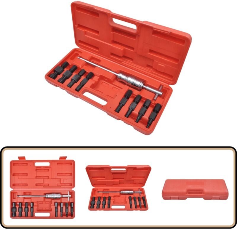 9-teiliges Sacklochlager-Abziehwerkzeug - Autowerkstatt - Handwerkszeug - Abziehhilfe - Sacklochlager - Werkstattbedarf
