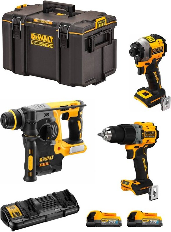 Dewalt - Kit DWK308PS (DCH273 + DCF850 + DCD805 + 2 x 1,7 Ah + DCB132 + DS400)
