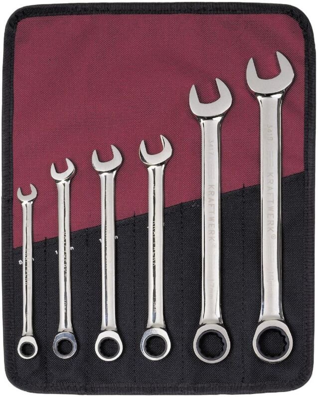 6-t. GearWrench-Satz 8-19 mm Rolltasche