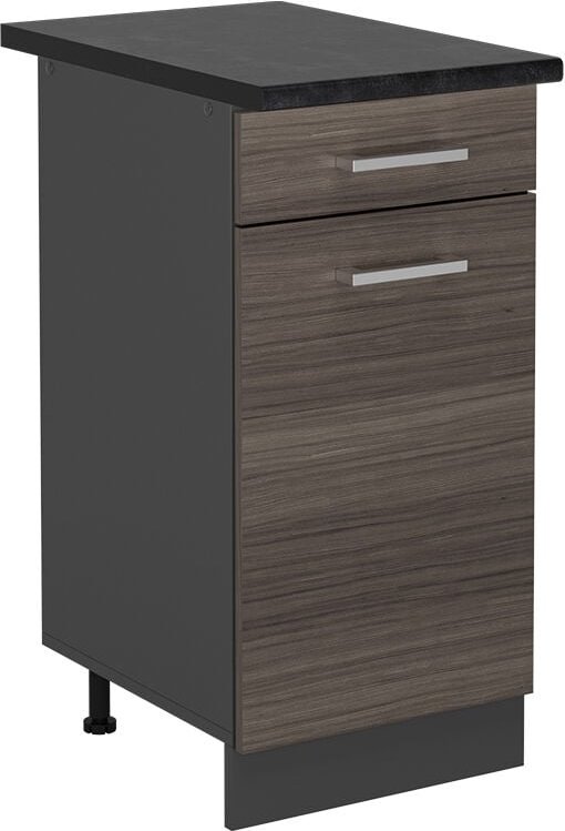 Vicco - Küchenunterschrank R-Line, Edelgrau, 40 cm , ap Anthrazit