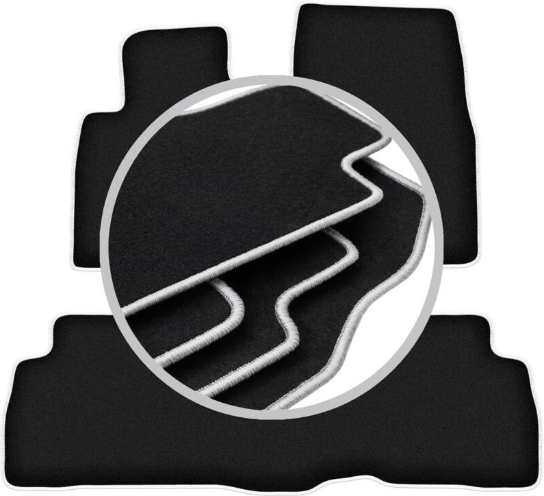 CARLUX-SILVER Autofußmatten für: Toyota Land Cruiser J200 FL Offroad (2015-)