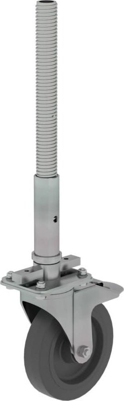 Munk - Günzburger Steigtechnik Lenkrolle ø 200 mit Spindel grau spurlos grau - 027922