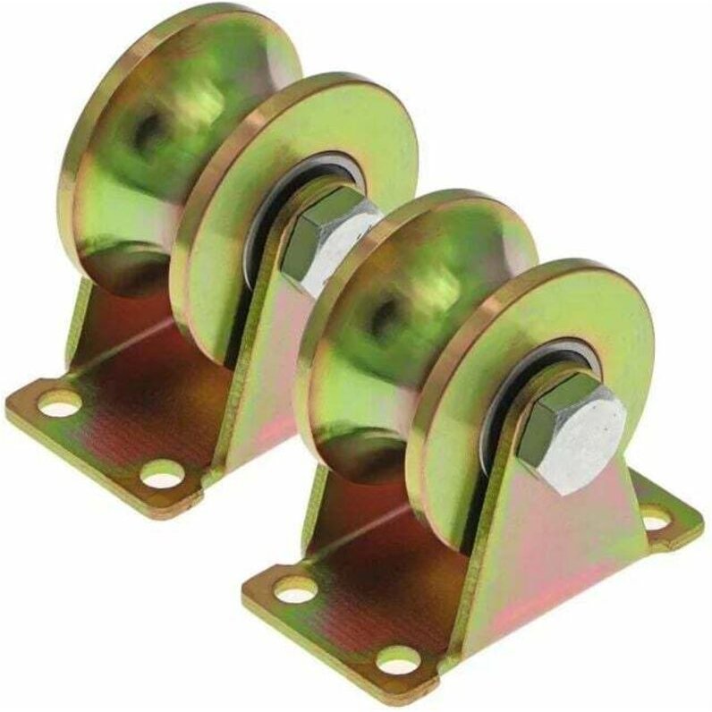 XVX - 50 mm Schiebetorräder, U-Schlitz-Stahlräder, U-Schlitz-Rad für Rückwärtsfahrbahn, Industriemaschine