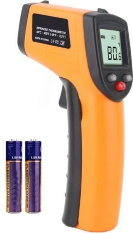Infrarot-Thermometer, berührungsloses Laser-Infrarot-Thermometer von -50 °c bis 550 °c, LCD-Display mit Hintergrundbeleu...