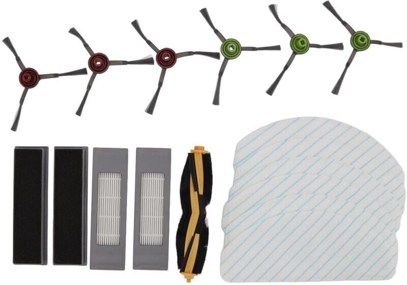 Ersatzzubehör-Set für Yeedi Vac 2pro Roboterstaubsauger, Hauptseitenbürste mit Filter und Wischtuch-Set