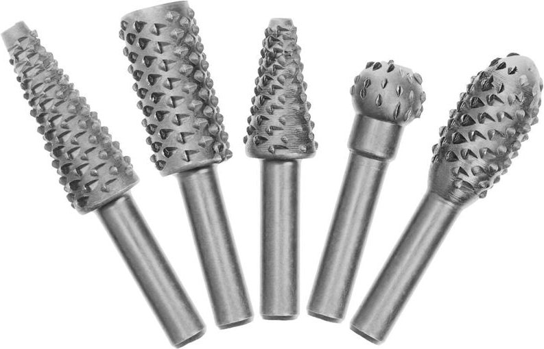 5-teiliger Metallfräser, Rotationsfräser, Holzfräser, Schleifbohrer für Holz und Kunststoff, Edelstahl-kompatibel, Holzg...