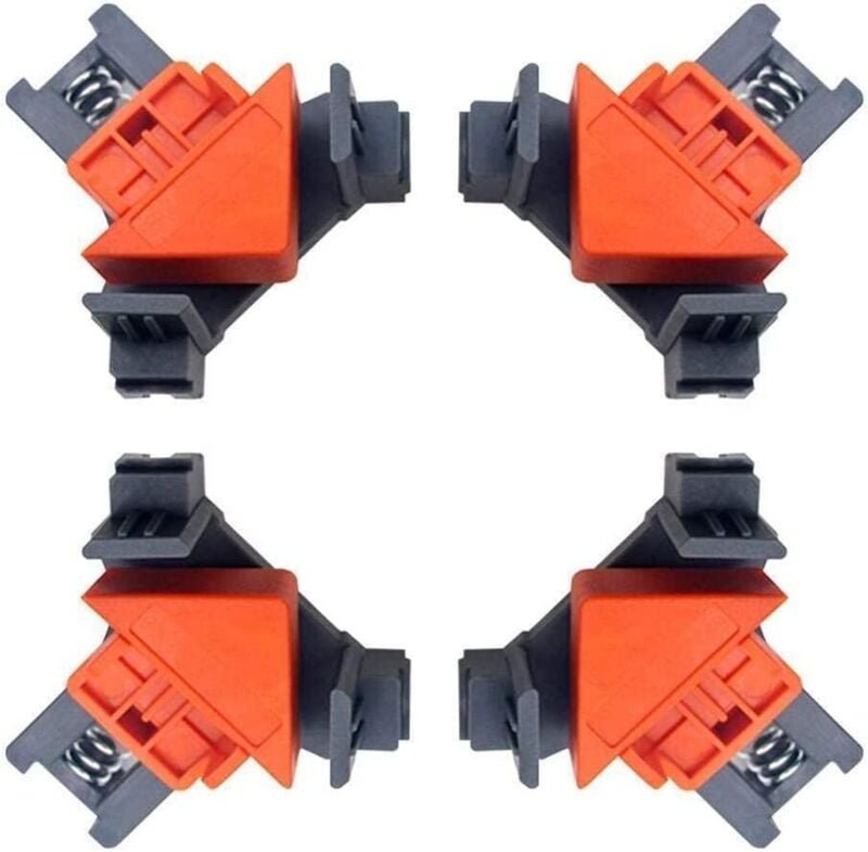 Stück Tischler-Eckpressen, Winkel- und T-Verbindungsmontage – 90°-Winkelklemme zum Schrauben und Kleben, rechtwinklige R...