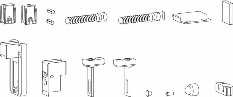 Atrium hs Zubehör-Beutel 129 für Führungsschiene Nr. 1/1 und 6, Schema a - Hautau