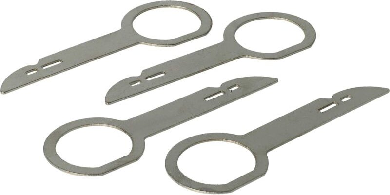 Vhbw - 4x Radio Entriegelungsbügel kompatibel mit Mercedes-Benz Audio 30 aps Auto - Autoradio Entriegelungswerkzeug, 7 c...