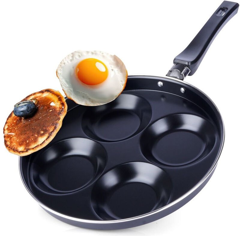 Granite frying pan 25 cm 4 holes non stick induction