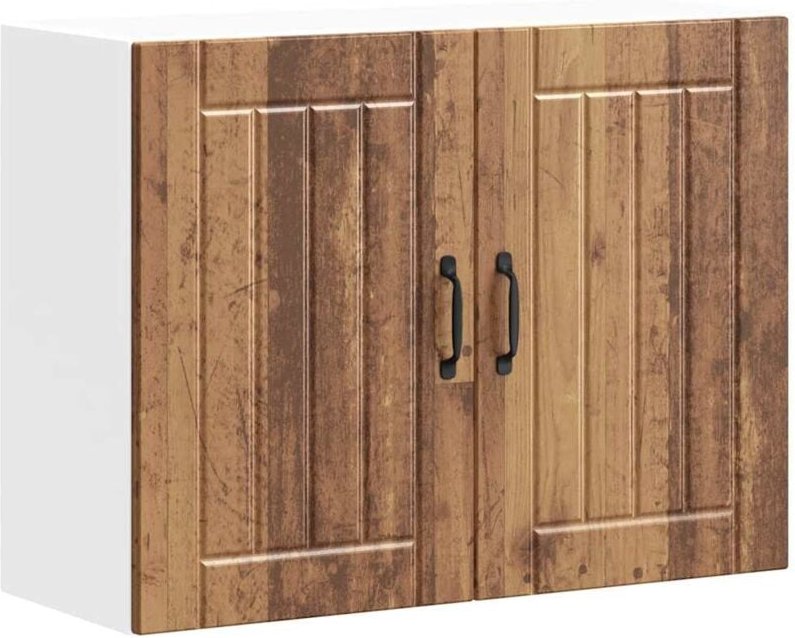 Küchen-Hängeschrank Lucca Altholz-Optik Holzwerkstoff vidaXL