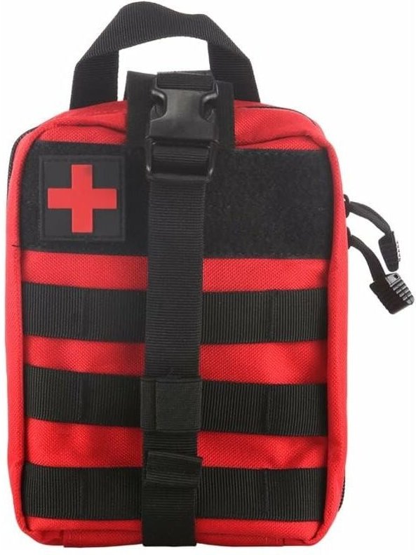 Taktisches Erste-Hilfe-Set, IFAK-Tasche für taktische Notfallsituationen (rot)