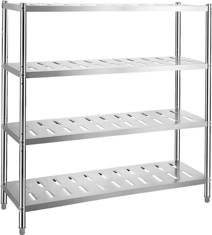 5-stöckiges Lagerregal aus Edelstahl, Hochleistungsregal, 59,1 x 17,7 x 70,9 Zoll, 661 Pfund Tragkraft, einstellbare Höh...