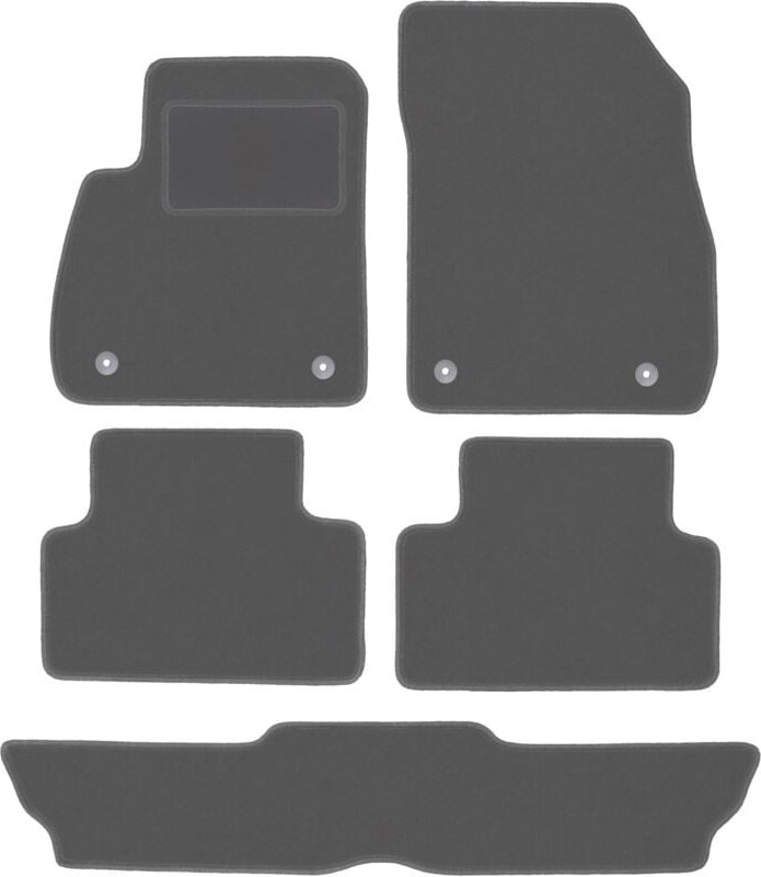Graphit-Fußmatten für: Opel Zafira C 7-Sitzer (2012-2019)
