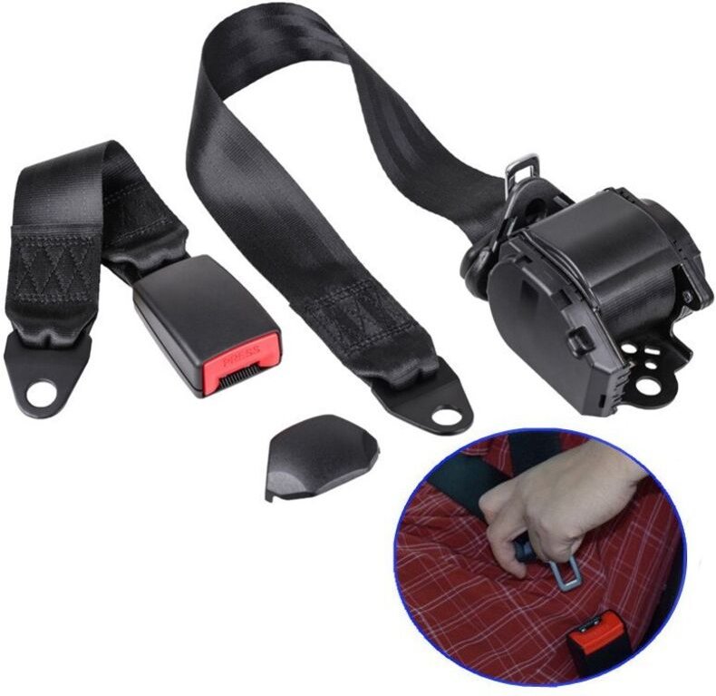 2er-Pack 45 cm Sicherheitsgurtverlängerung für 20–21 mm breite Sicherheitsgurte, universelles Auto-Innenzubehör