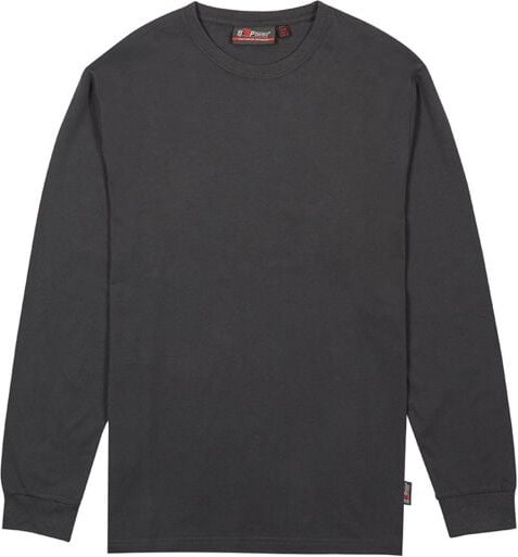 Thumbnail - Langarm-Arbeitst-Shirt RENGA – Meteoritgrau, Packung zu 30 – L