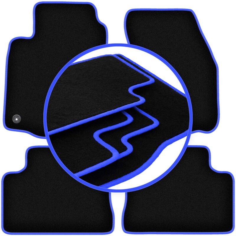 CARLUX-BLUE Autofußmatten für: Mitsubishi Colt V / CJO Fließheck (1996-2003)