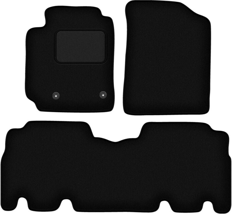 Schwarze Veloursmatten für: Toyota Yaris Verso Minivan (1999-2005)