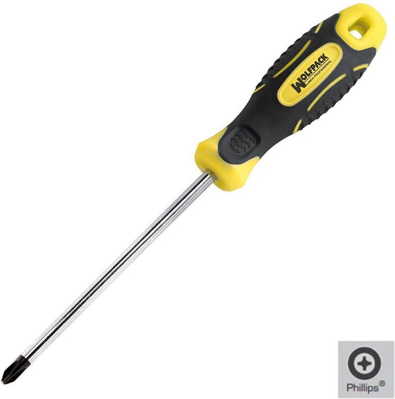 Bimaterial-Phillips-Schraubendreher Nr. 2/100 mm.