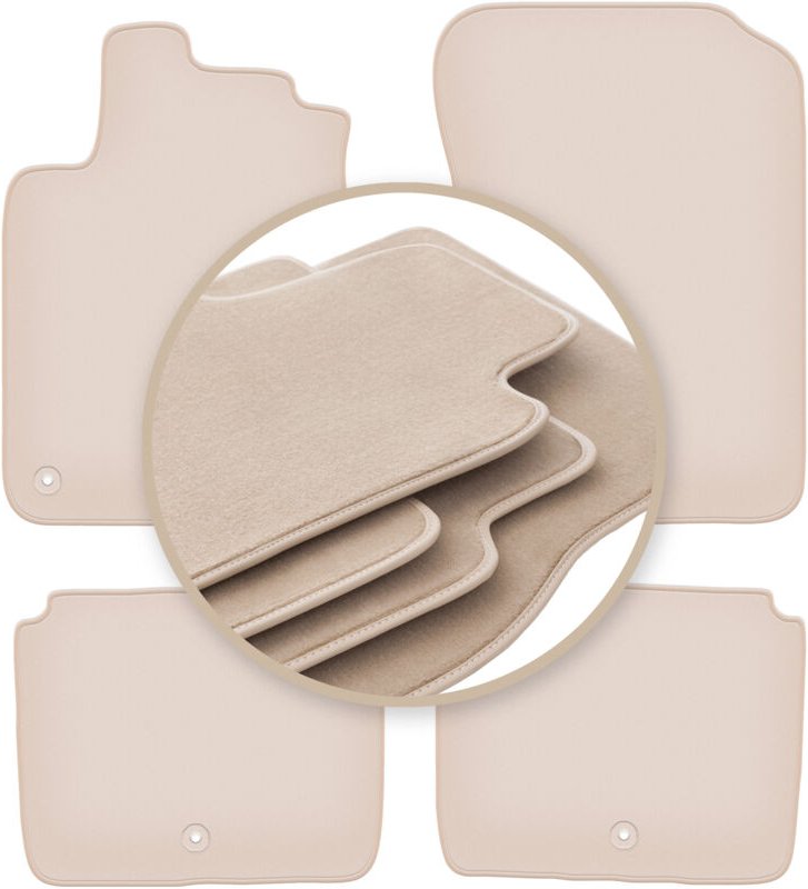 Beige PREMIUM-Matten für: Renault Latitude Limousine 2010-2015