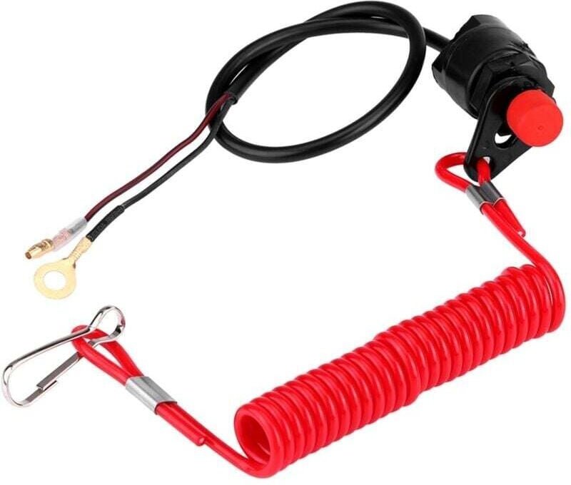 Thumbnail - Boot, Motorrad Außenborder Rasenmäher Not-Aus-Schalter Stop-Schalter W/Lanyard Cord